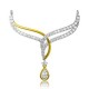 Beautifully Crafted Diamond Necklace & Matching Earrings in 18K Yellow Gold with Certified Diamonds - TM0059P